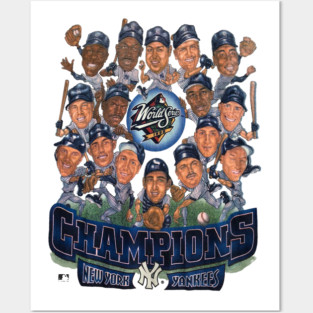 Vintage Caricature New York Yankees 1998 World Series Champion Shirt Posters and Art