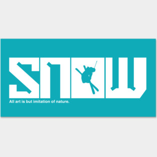 SNOW (Skier) Posters and Art