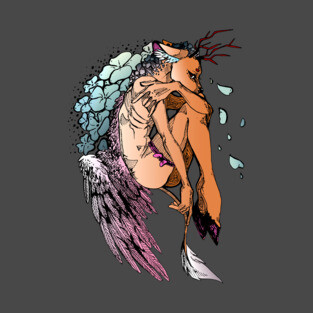 Fantasy Winged Deer T-Shirt