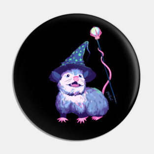 Wizard Opossum Pin