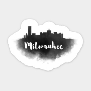 Milwaukee watercolor Sticker