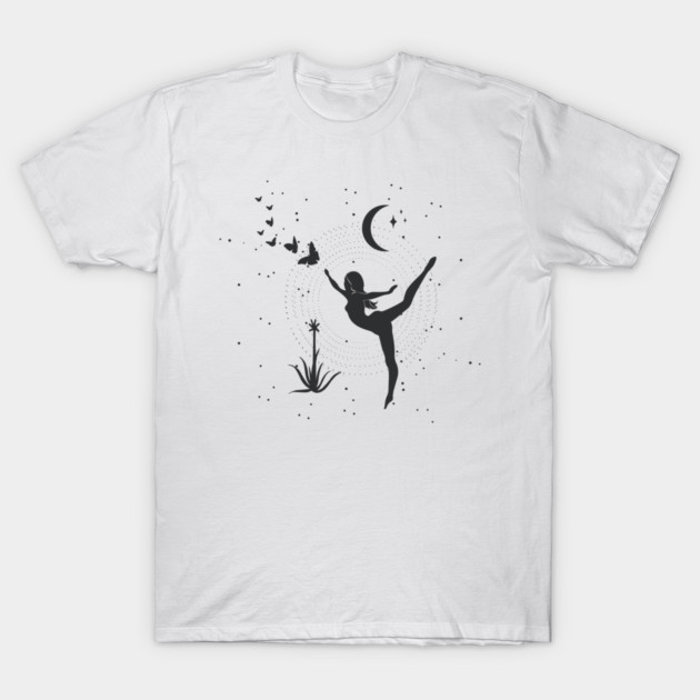 Dancing Moon Goddess T-Shirt by studioaartanddesign