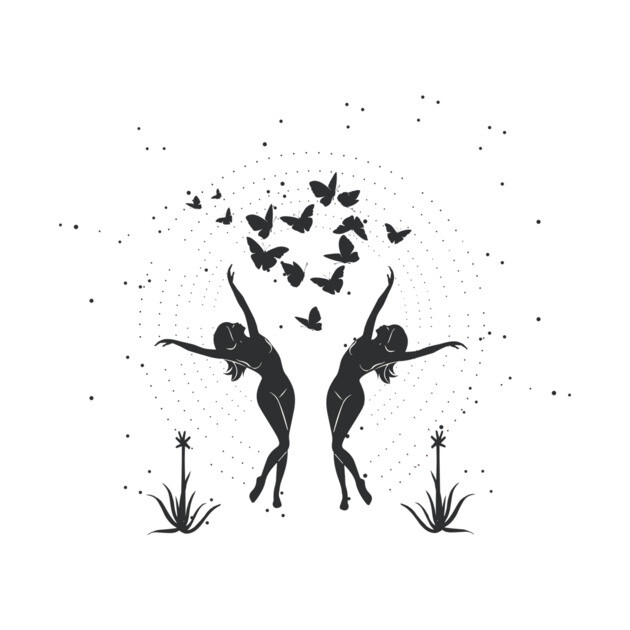 Dancing Sister Goddesses by studioaartanddesign