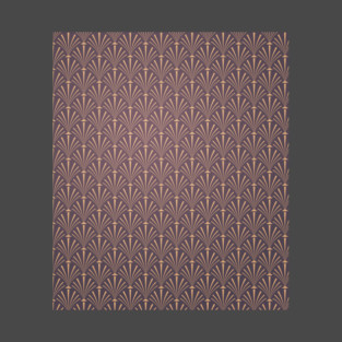 Art Deco Palm Pattern in purple T-Shirt