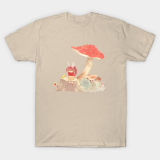 Mushroom Reading Nook - Cottagecore Book Lover T-Shirt