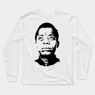 James Baldwin Portrait Pop Art Long Sleeve T-Shirt