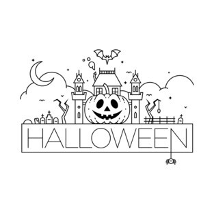 Halloween Typography T-Shirt