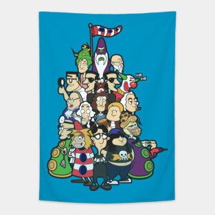 Day at the Mansion colour Tapestry