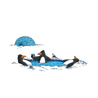 Relaxing penguins T-Shirt