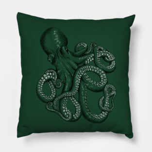 Realistic Octopus - Two Tone Pillow