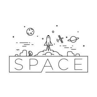 Space Typography T-Shirt