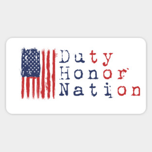 Duty Honor nation Magnet
