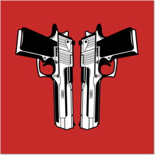 Dual Pistols Posters and Art