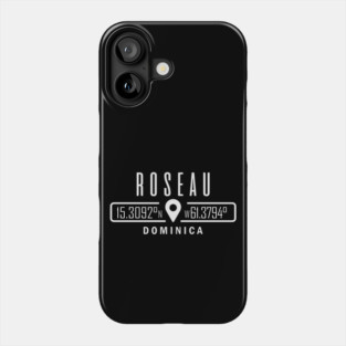 Roseau, Dominica GPS Phone Case