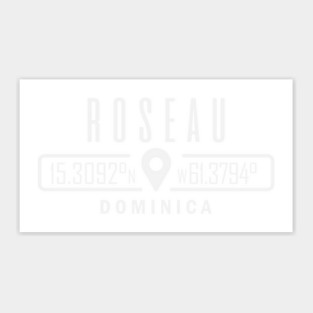 Roseau, Dominica GPS Sticker