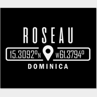Roseau, Dominica GPS Posters and Art