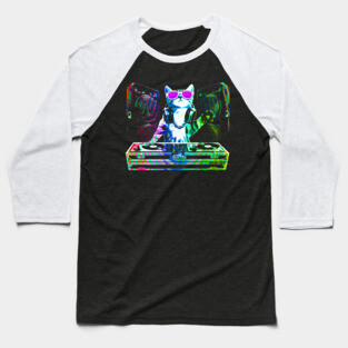 HOUSE CAT (That DJ Kitty) Baseball T-Shirt