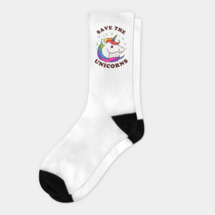 Save The Unicorns Socks