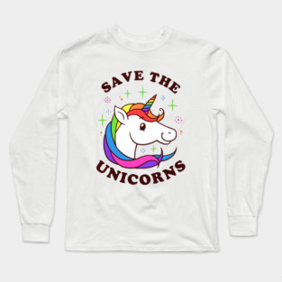 Save The Unicorns Long Sleeve T-Shirt