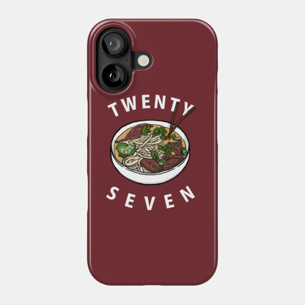 Twenty Pho Seven Phone Case by dumbshirts