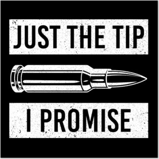 Just The Tip I Promise 2nd Amendment Pro Gun Sarcasm Posters and Art