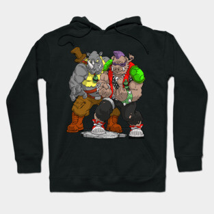 Rocksteady and Bebop TMNT Hoodie