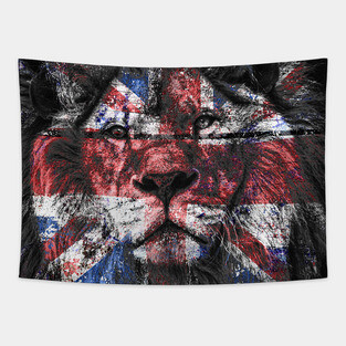 Union Jack Lion Tapestry