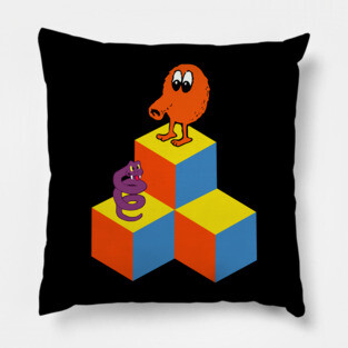 Qbert Game Pillow