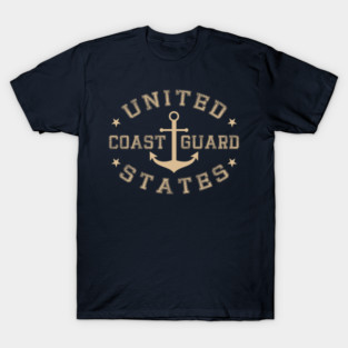 US Coast Guard With Anchor - Coast Guard Birthday T-Shirt