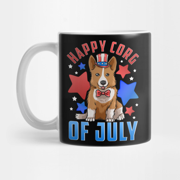 Happy Corg of July Patriotic Corgi Dog by creative