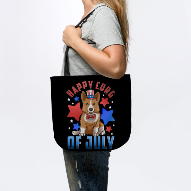 Happy Corg of July Patriotic Corgi Dog by creative