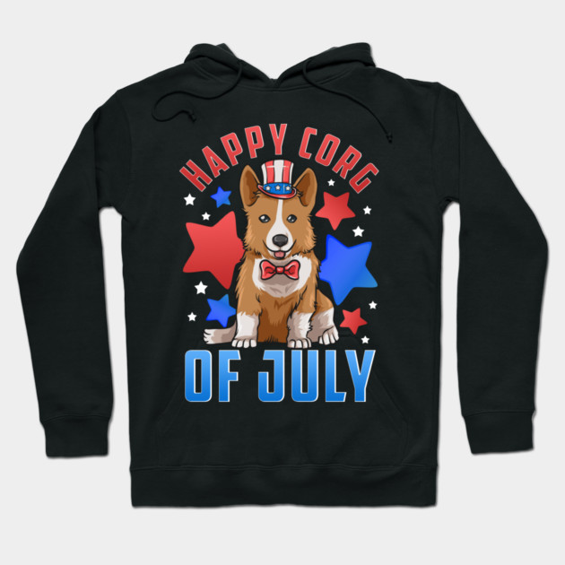 Happy Corg of July Patriotic Corgi Dog Hoodie by creative