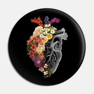 Flower Heart Spring Pin