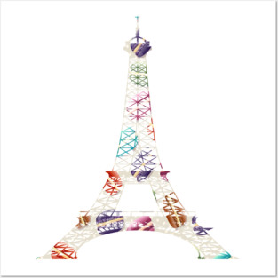 Eiffel tower Posters and Art