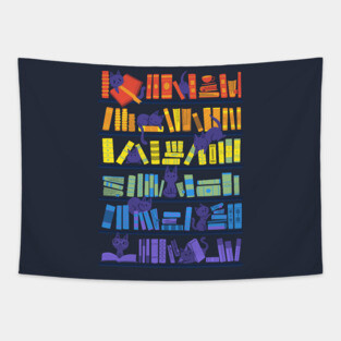 Library Kittens Tapestry