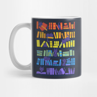 Library Kittens Mug