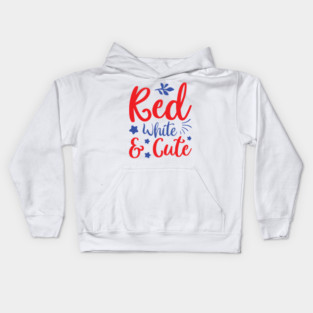Red White And Cute Kids Hoodie
