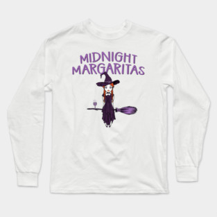 Midnight Margaritas Cheeky Witch® Long Sleeve T-Shirt
