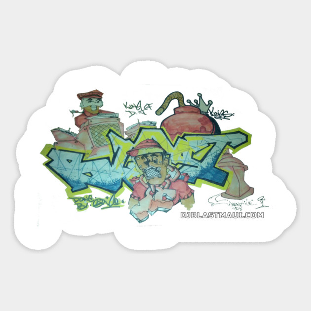 DjBlast (Agent Ice Design) Sticker by DjBlastMaui