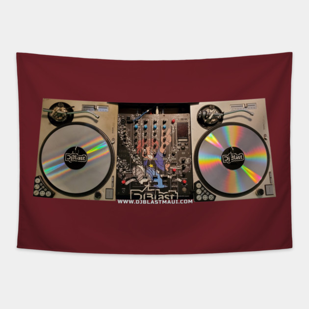 DjBlast Turntables Tapestry by DjBlastMaui