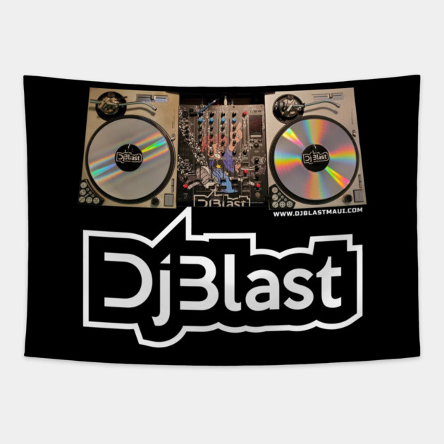 Turntables with Logo Tapestry by DjBlastMaui