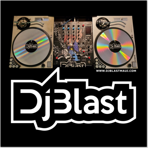Turntables with Logo Wall Art by DjBlastMaui