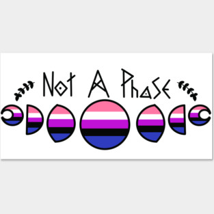 Not A Phase- Genderfluid Posters and Art