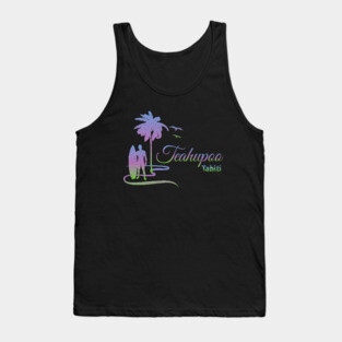 Teahupoo Tahiti Surfing French Polynesia Tank Top
