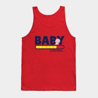 pregnant funny with Baby loading Tank Top