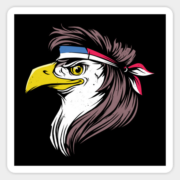 American Mullet Sticker by Cosmo Gazoo