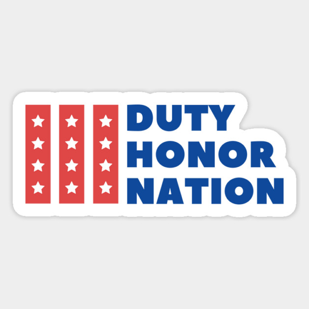 Duty honor nation Magnet by Tshirtiz