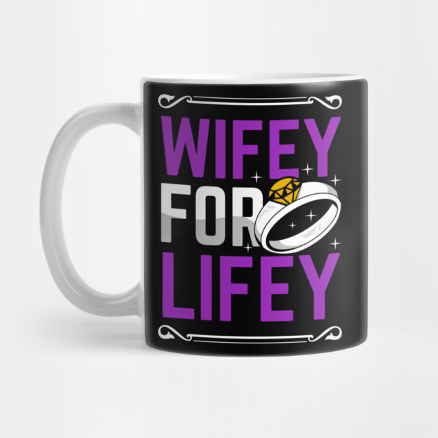 Wifey For Lifey Bride Gift Wedding Wife Engagement Accouncement by belownormal