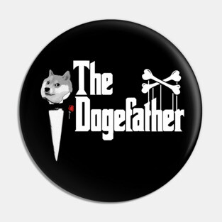 The Dogefather Meme Pin