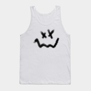 Graffiti Psycho Smiley Face Tank Top